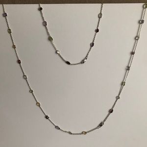 ♡ Gemstone Silver Necklaces (two)
